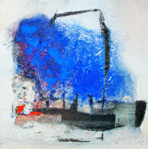 Anlegen 30 x 30cm (Acryl-Mischtechnik)