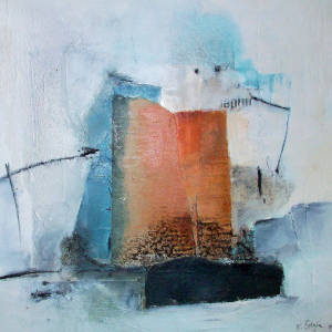 Im Aufwind - 60 x 60cm (Acryl-Mischtechnik)