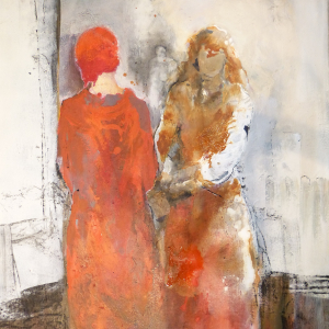 Abschied 2 - 100 x 80cm (Acryl-Mischtechnik)