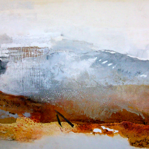 Am Morgen - 80 x 160cm (Acryl-Mischtechnik)