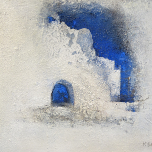 An der Grotte - 60 x 60cm (Acryl-Mischtechnik)