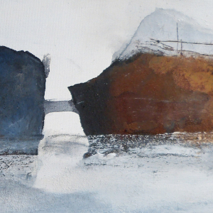 Atem des Meeres 2 - 20 x 60cm (Acryl-Mischtechnik)