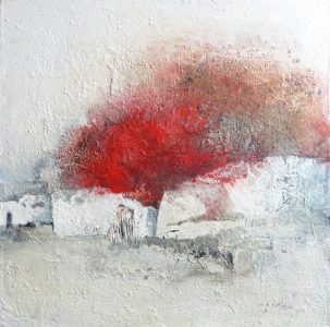 Bleiben 60 x 60cm (Tempera - Mischtechnik)