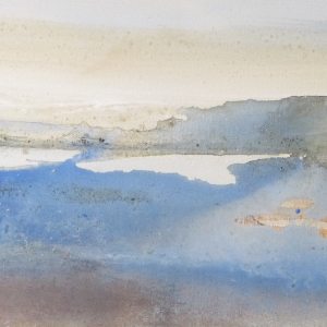 Weites Land 4 - 20 x 60cm (Acryl-Mischtechnik)