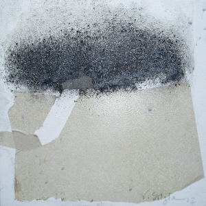 Nachklang 4 - 30 x 30cm (Collage/Pigment)